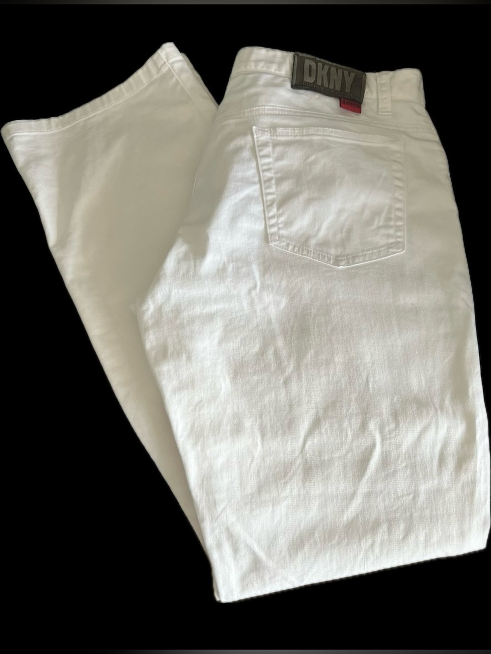 Vintage DKNY White Women Straight Jeans